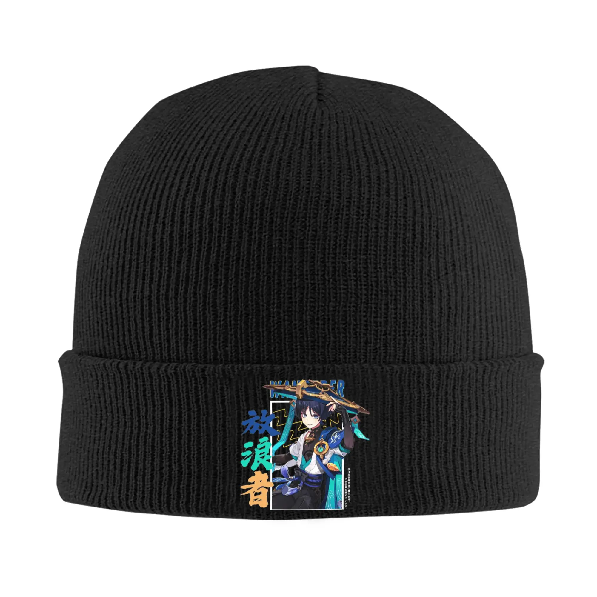 Wanderer Scaramouche Hat Autumn Winter Beanie Fashion Genshin Impact Caps Unisex Acrylic Knitted Caps