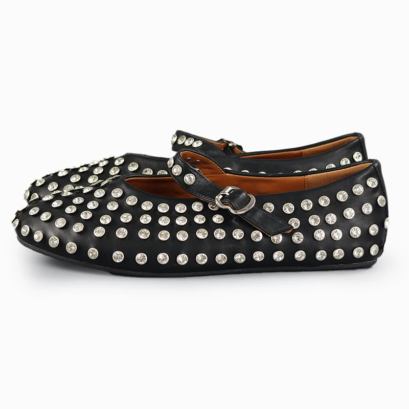 

Премиальные туфли Мэри Джейн с удобной резиновой подошвой, винтажный круглый носок, новинка 2026 года, роскошная дизайнерская обувь, шик