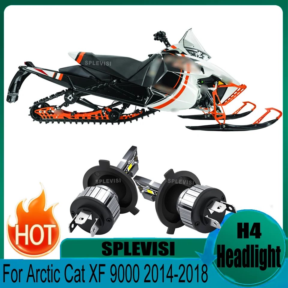 

Improved Night Lighting Performance Plug and Play h4 led motorcycle headlight For Arctic Cat XF 9000 2014 2015 2016 2017 2018