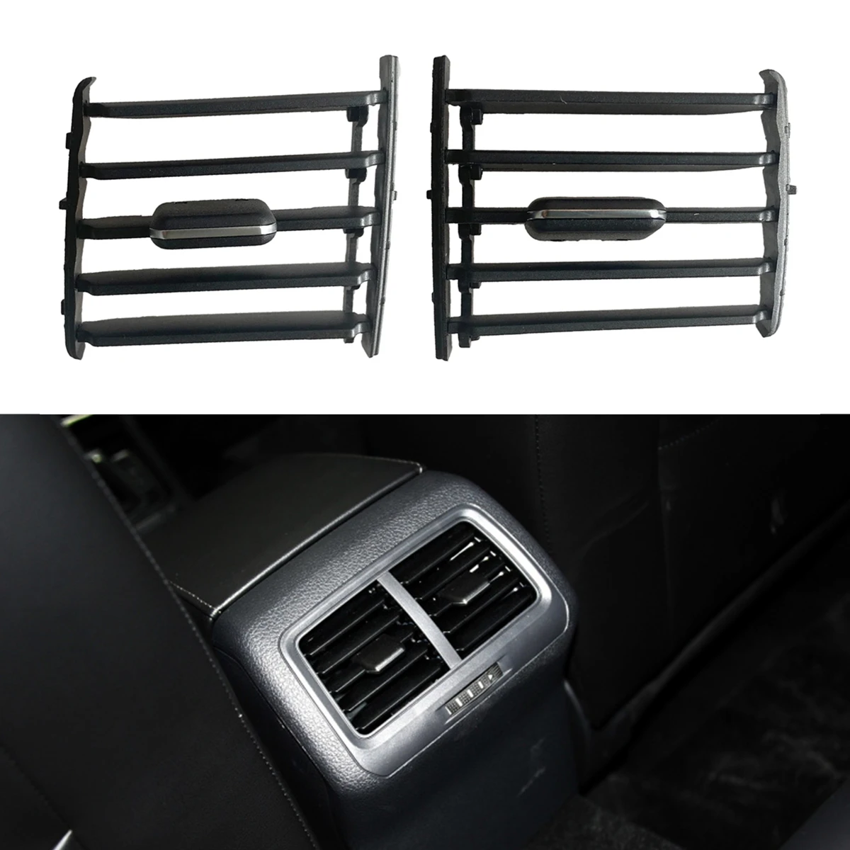 x1 Rear Seat Armrest Center AC Air Vent Grill Folding Clip Trim For VW Golf 7 7.5 MK7 MK7.5 GTI GTE R R-line 2013-2020 5G0819203