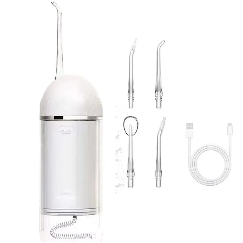 

A66T-Mini Water Flosser Pick For Travel, Rechargeable Oral Irrigator, Collapsiblewater Teeth Cleaner For Braces