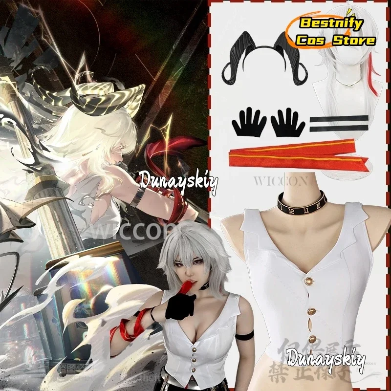 

CosplayGame Wuthering Waves Cosplay Zani Anime Costume Sexy Fashion Solid Fit Underwear Tank Top Chocker 3D Props Horn Customize