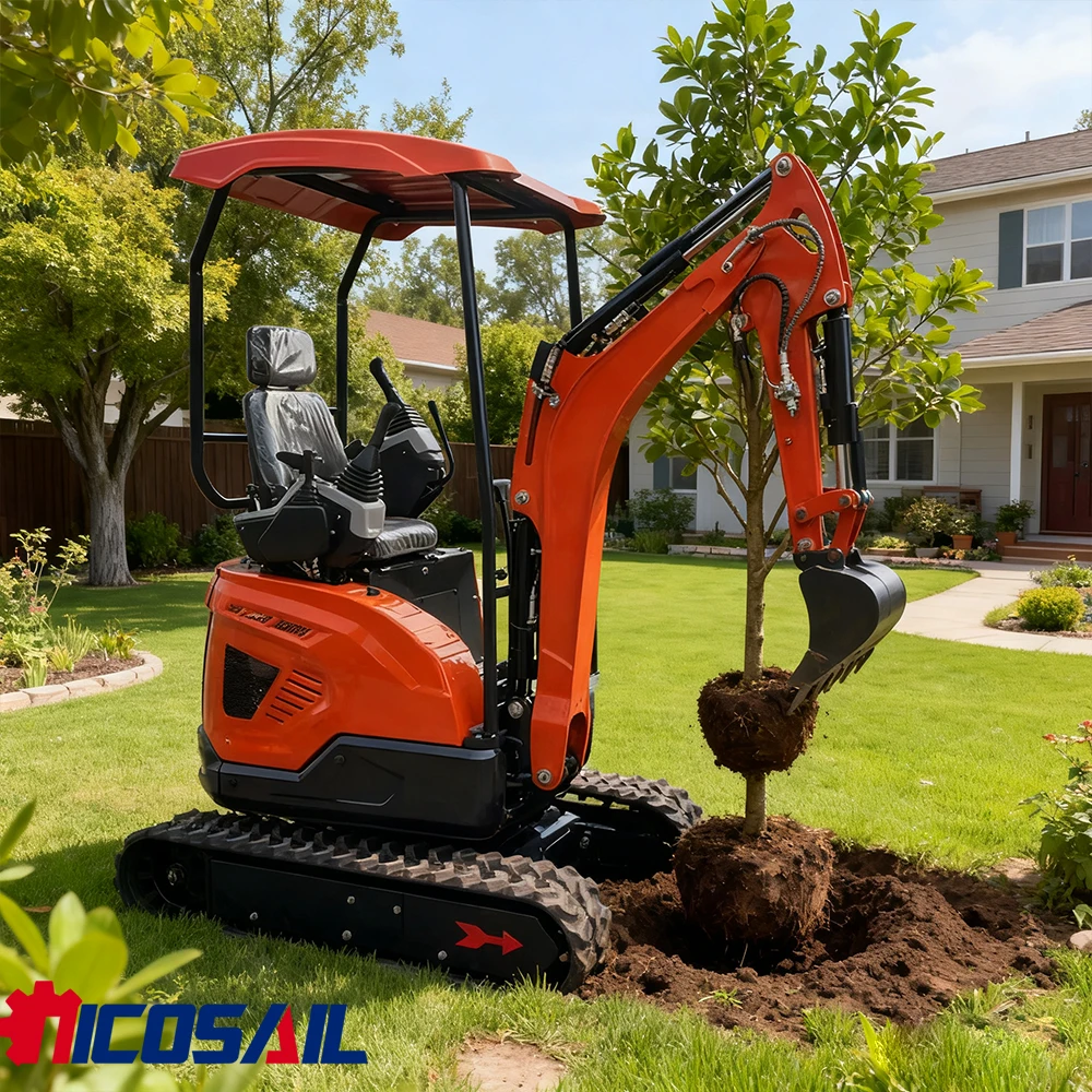 

Малый экскаватор с гусеничным экскаватором с двигателем EPA Euro 5. для сельскохозяйственных и строительных проектов.