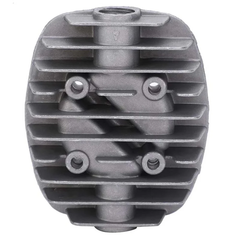 High Qulity 2022 Cylinder Head Compressor Head 125 X 105 X 35mm 1PC G1/2In G3/8In Grey Pneumatic Threaded Metal