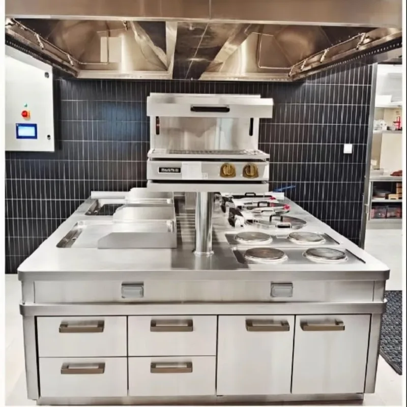 380V 15kW Freestanding Induction Wok Cooker Commercial Heavy Duty 1 Ring Burner for Restaurant Kitchen Equipment Custom