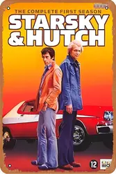 Starsky and Hutch 1975 Metal Retro Tin Sign Wall Decoration 12 x 8 inches Movie Poster Vintage Look