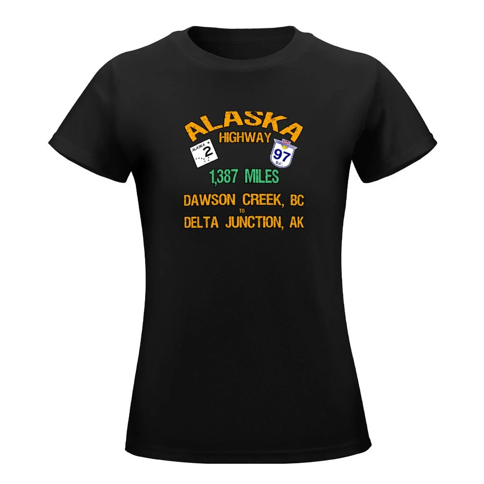 Alaska Highway T-Shirt cute clothes anime clothes clothes for Women