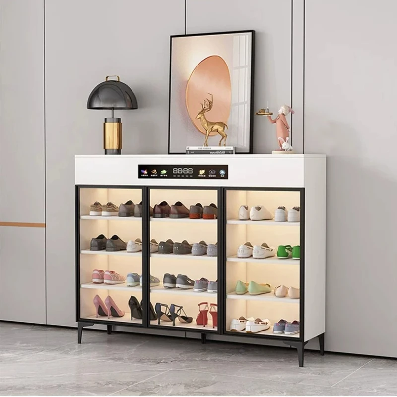 

Intelligent Storage Shoe Cabinet Rack Closed Metal Organizer Shoe Cabinet Living Room Space Saving Szafki Na Buty Furniture Home