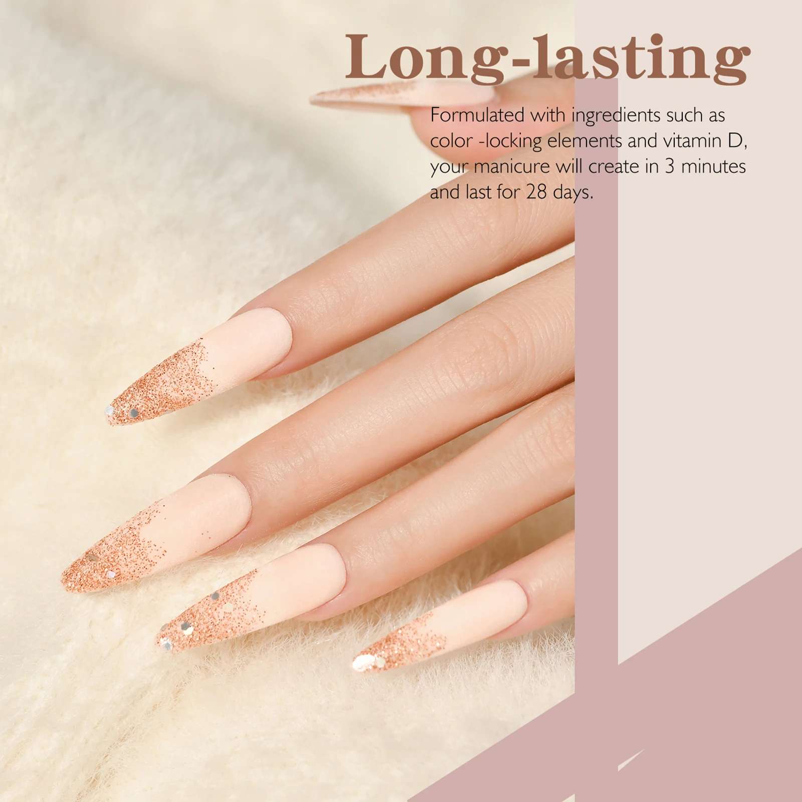 NOCIS 4色ネイルディッピングパウダーセット ネイルアートスターターキット ディップパウダー 速乾性 UV/LEDライト不要 ベース＆トップコート付き