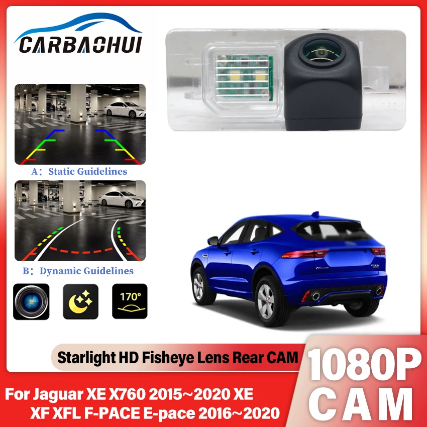 Caméra de recul pour Jaguar XE XF XFL F-PACE E-pace 2016~2020, caméra de recul HD pour Jaguar XE X760 2015~2020