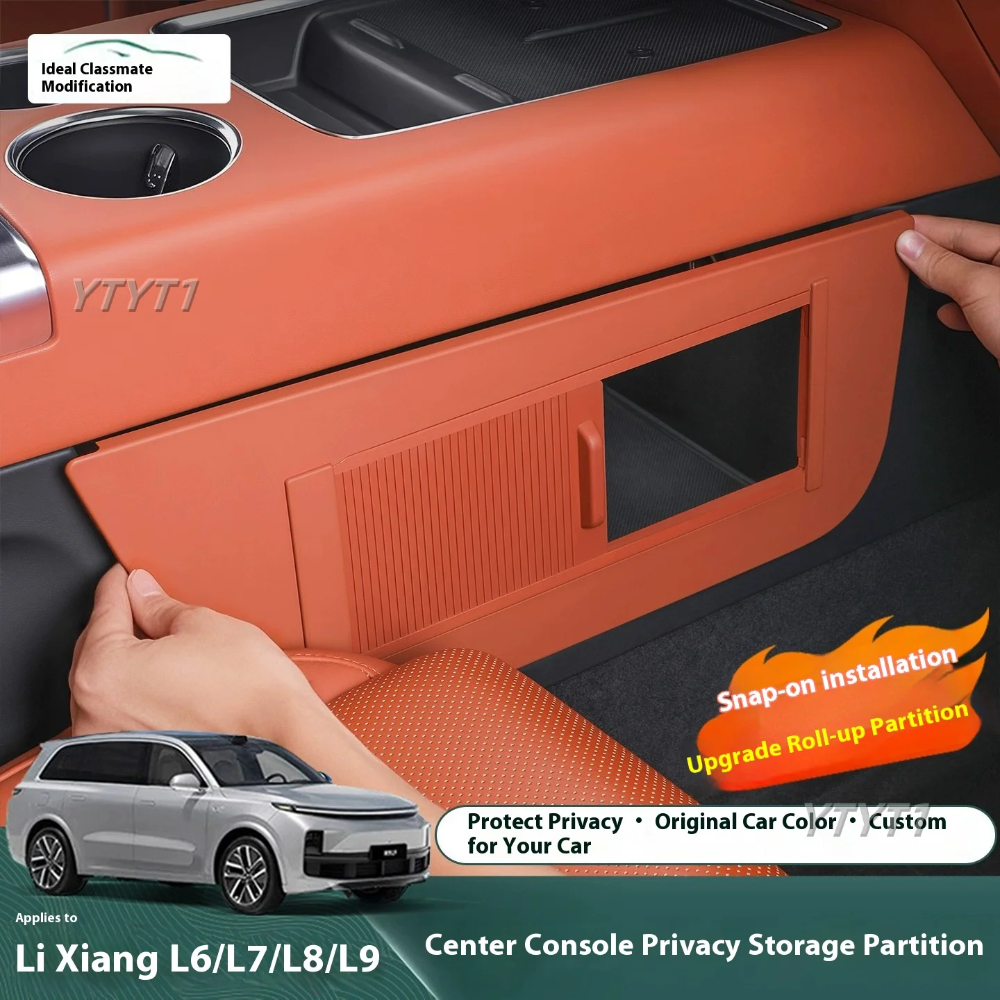 

For LIXIANG L6L7L8L9 Central Control Privacy Storage Partition ABS Car Interior Storage Storage Modification Accessories