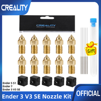 Creality Original Ender 3 V3 SE Brass Nozzle Kit, High-Speed Brass Nozzles for Ender 3 V3 SE, Ender 5 S1, Ender 7 3D Printer