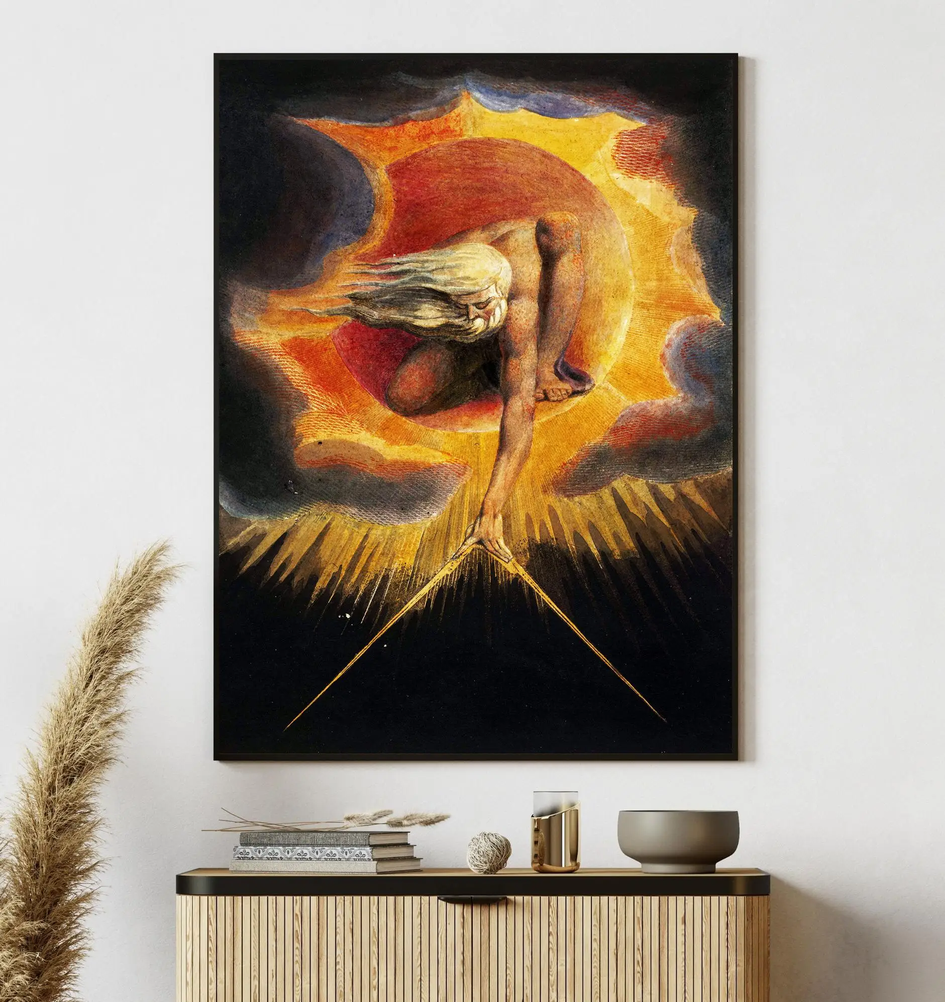 ديفوت كريستيان ويليام بليك يسوع والملاك الكلاسيكية المشارك يطبع حائط لوح رسم صورة فنية غرفة المعيشة ديكور المنزل