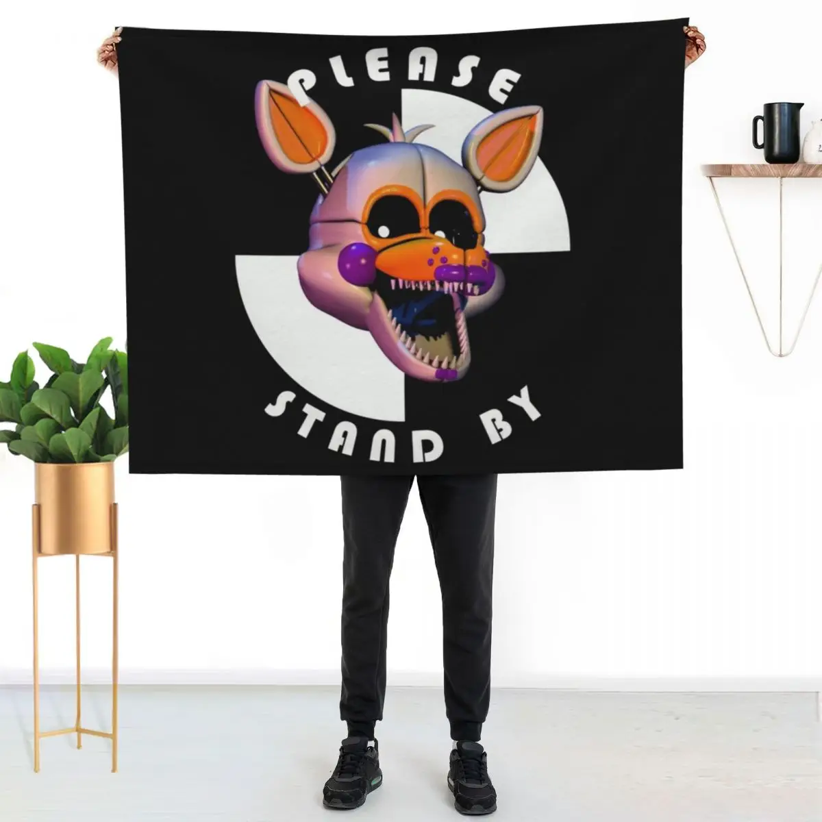 

Lolbit Classic Throw Blanket Plush Fuzzy Cozy Blanket for Couch Sofa