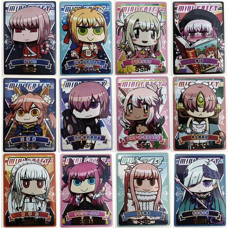 Anime Fate Stay Night Jeanne D'arc Mash Kyrielight Ssr Card Game Collection Rare Cards Children's Toys Surprise Birthday Gifts