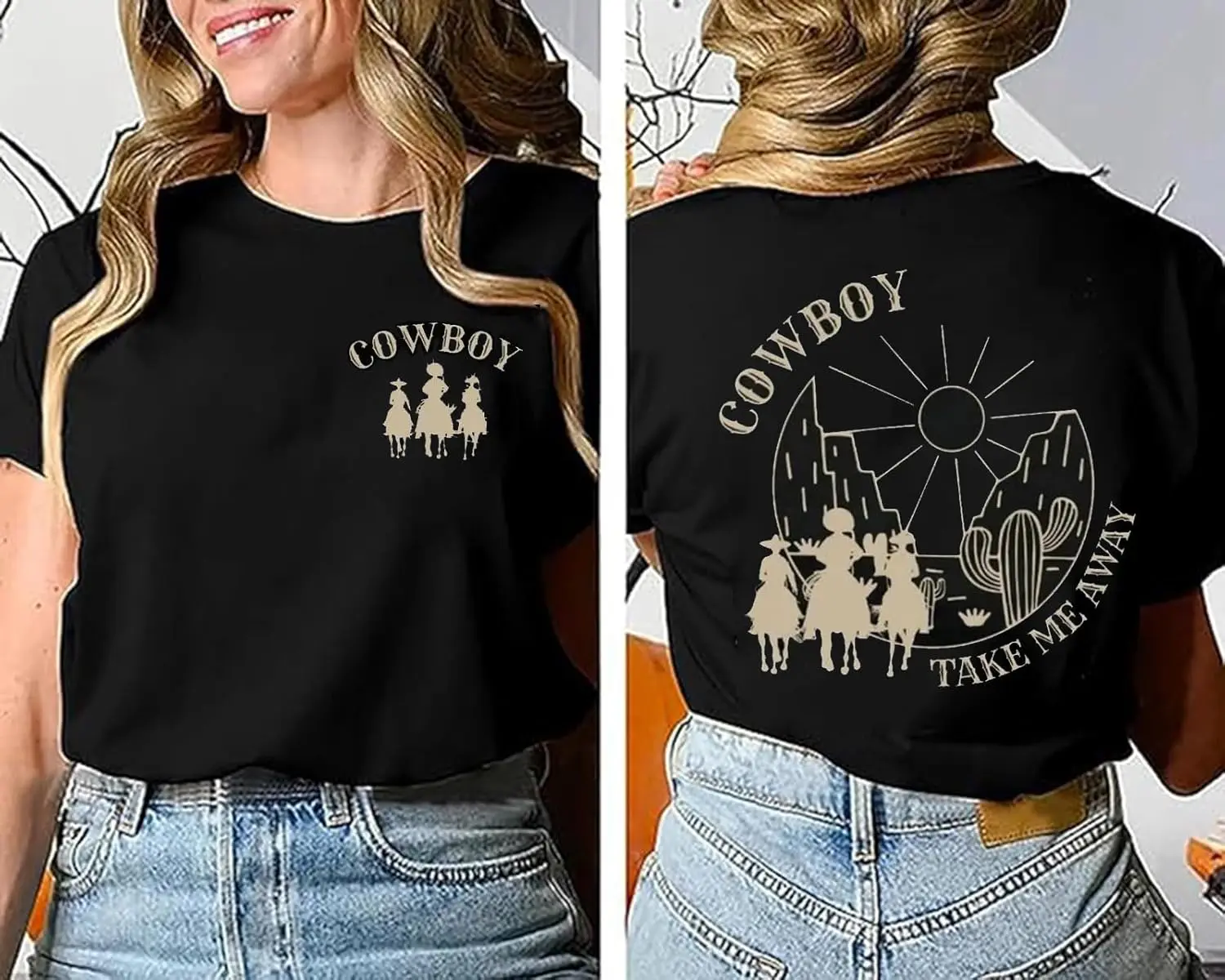 Western Rodeo Bleached T-Shirt Women Vintage Leopard Bull Skull Graphic Cowboy Shirt Country Music Cowgirl Tops