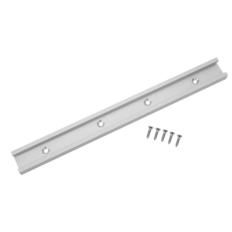 Aluminum Alloy T-Slot Connection Guide Rail Template T-Bar Woodworking Chute (600 Mm/23.6 Inches)