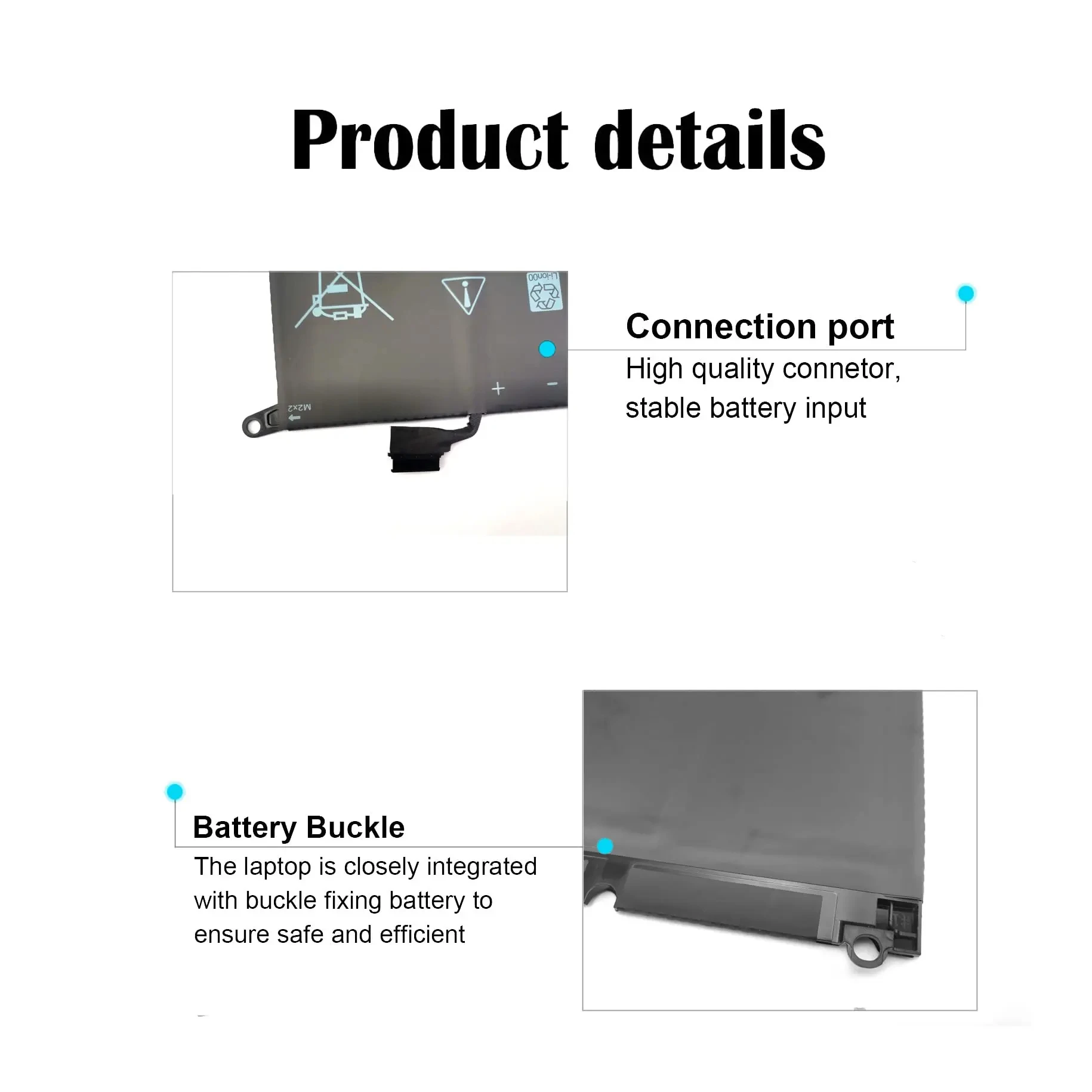 Imagem -04 - Bateria do Portátil para Dell em Dell Xps 13 9370 93802023 Inspiron 7390 7391 Dell Latitude 3301 E3301 Vostro 6842mah Dxgh8