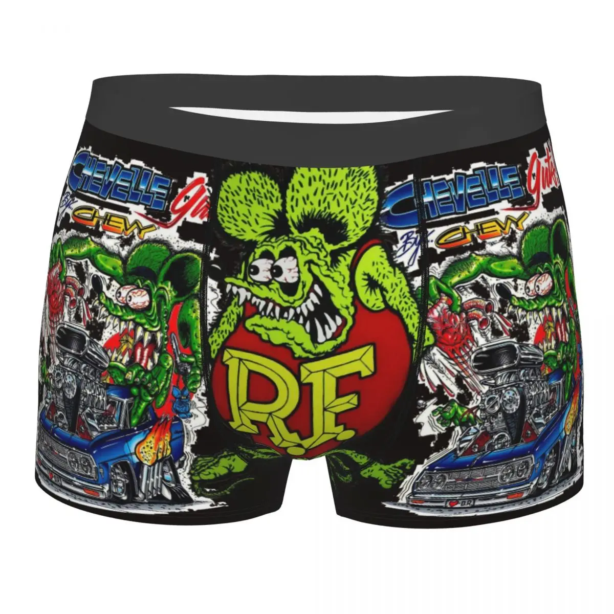 

Harajuku Tales Of The Rat Fink 6 Man's Boxer Briefs Underpants Highly Breathable High Quality Gift Idea