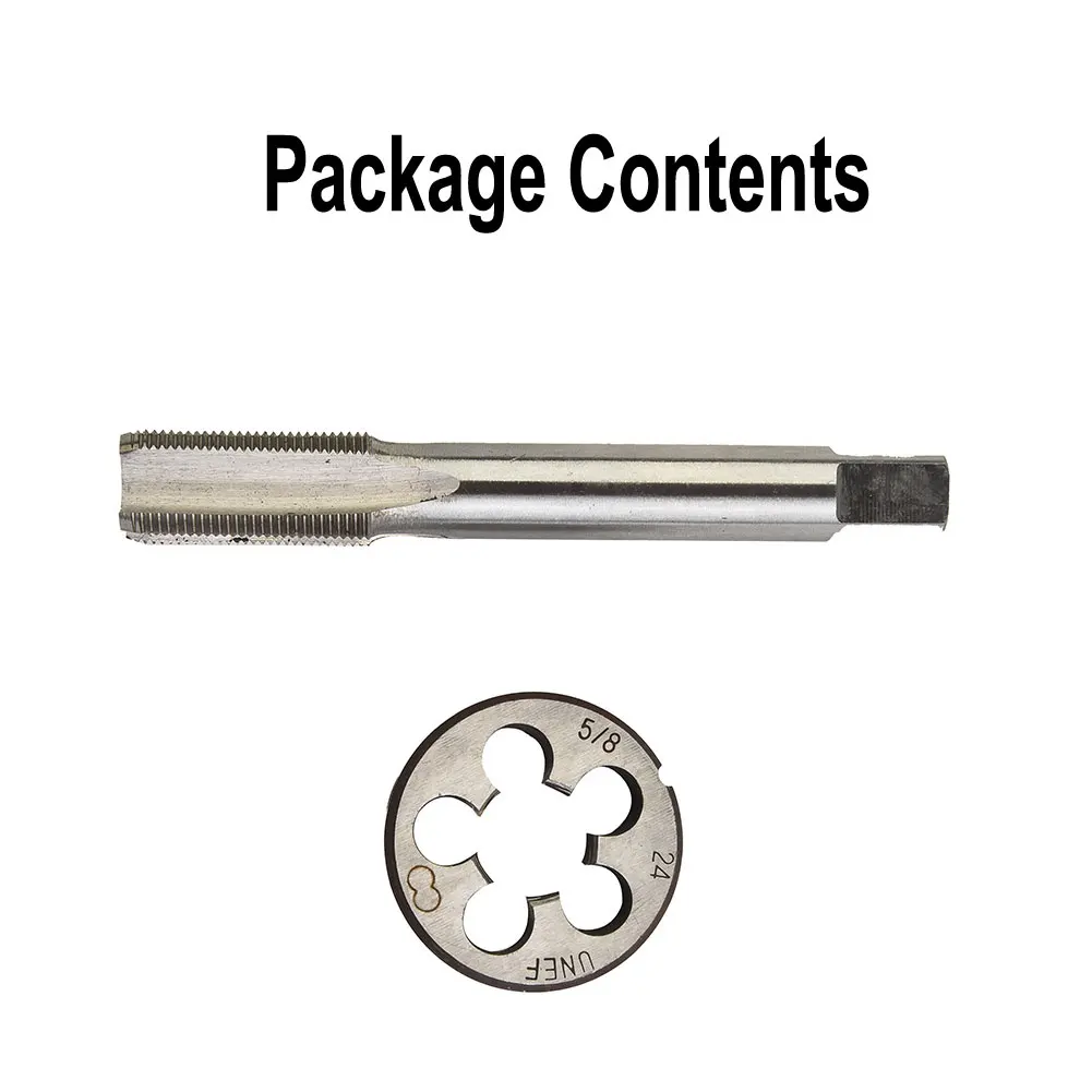 

Right Hand Thread Thread Tap 5/8\"-24 Practical Reliable Replacement Spare Adjustable Supplies Kit 5/8"-24 Set