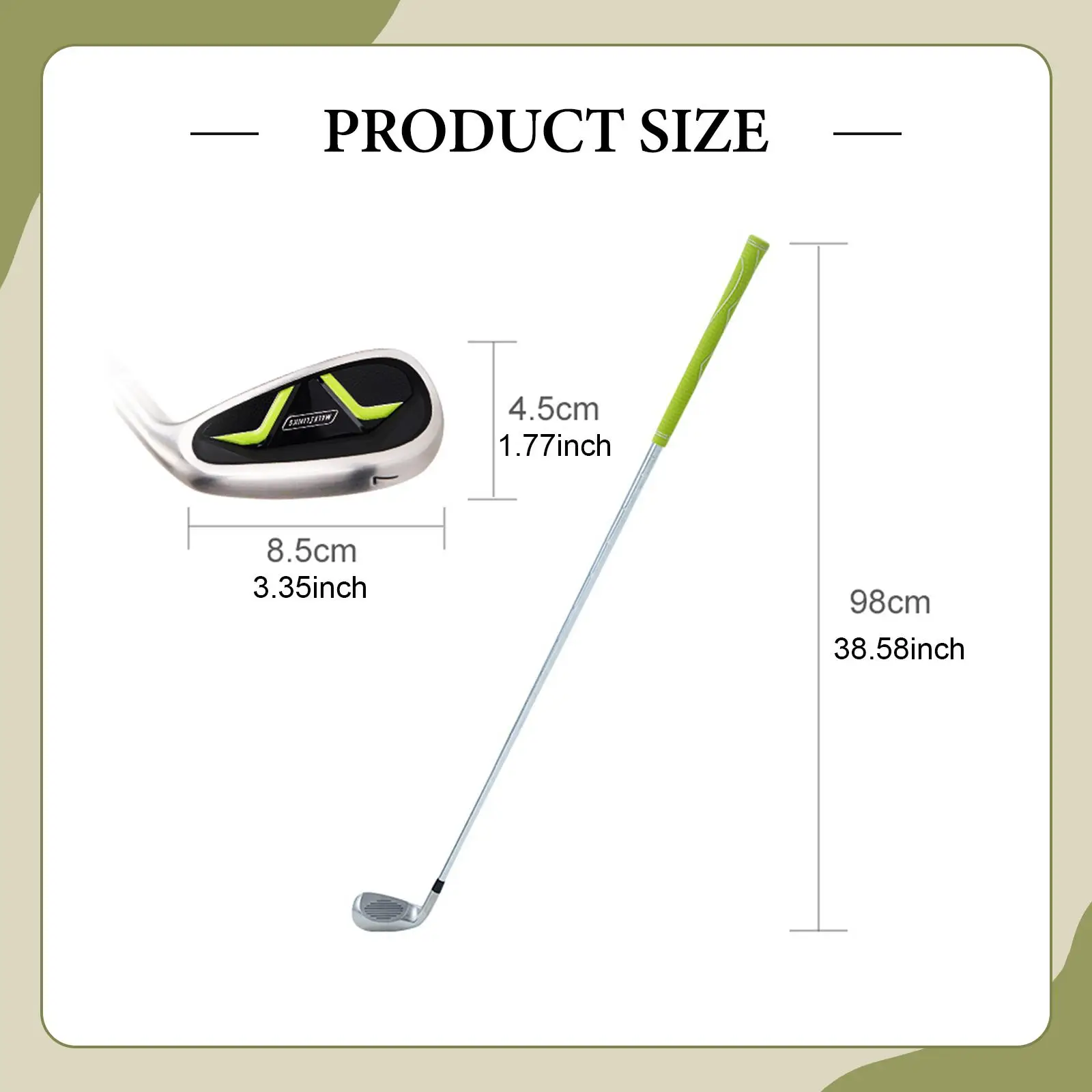 

Golf Training Aid 7 Iron Practice Golf Club Iron Set for Man Beginners Swing Trainer Outdoor Golf Equipment