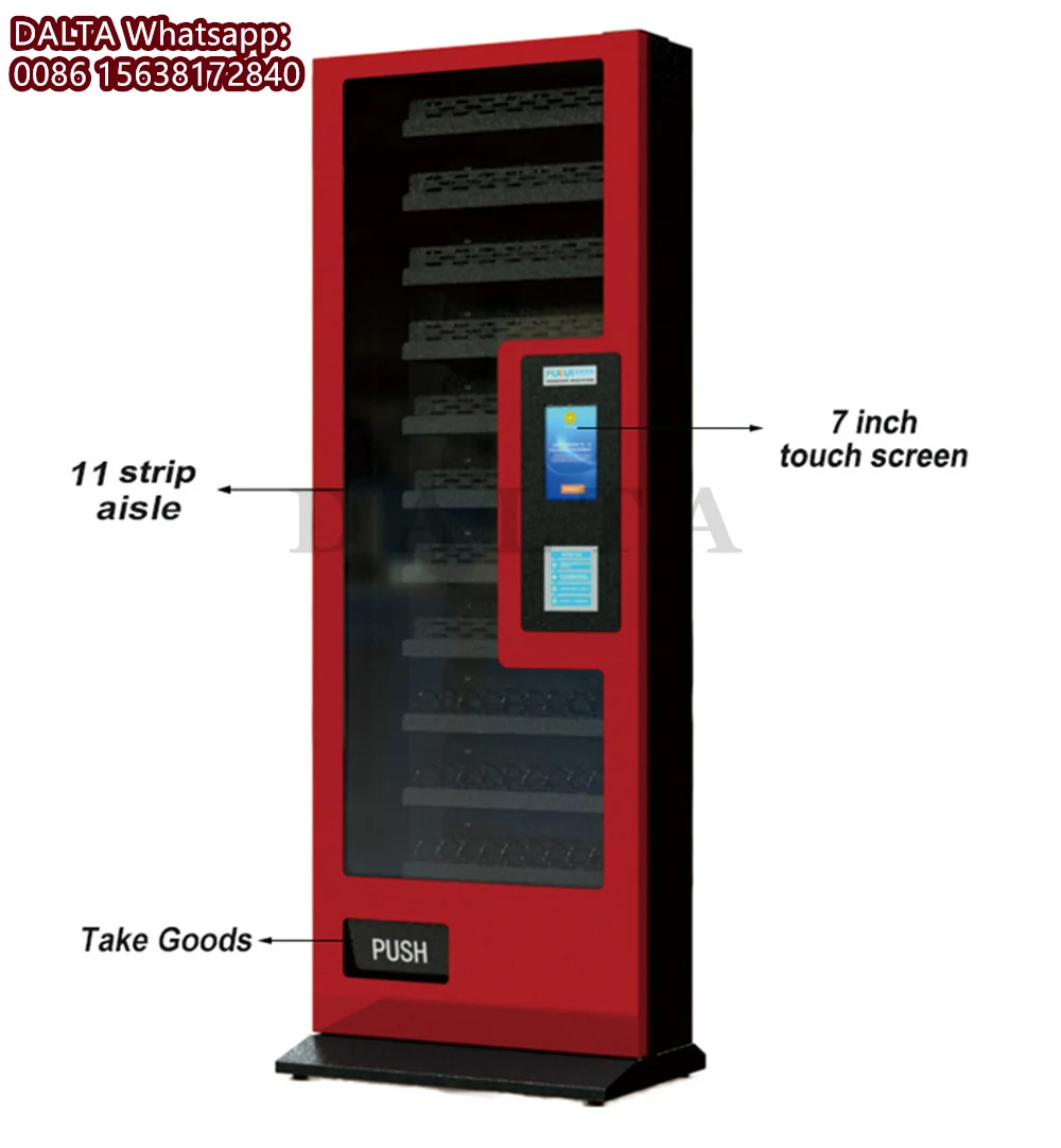 24H Automatic Self-service Cabinet Vending Machine Small Food Snack Cigarette Vending Machine for Sale