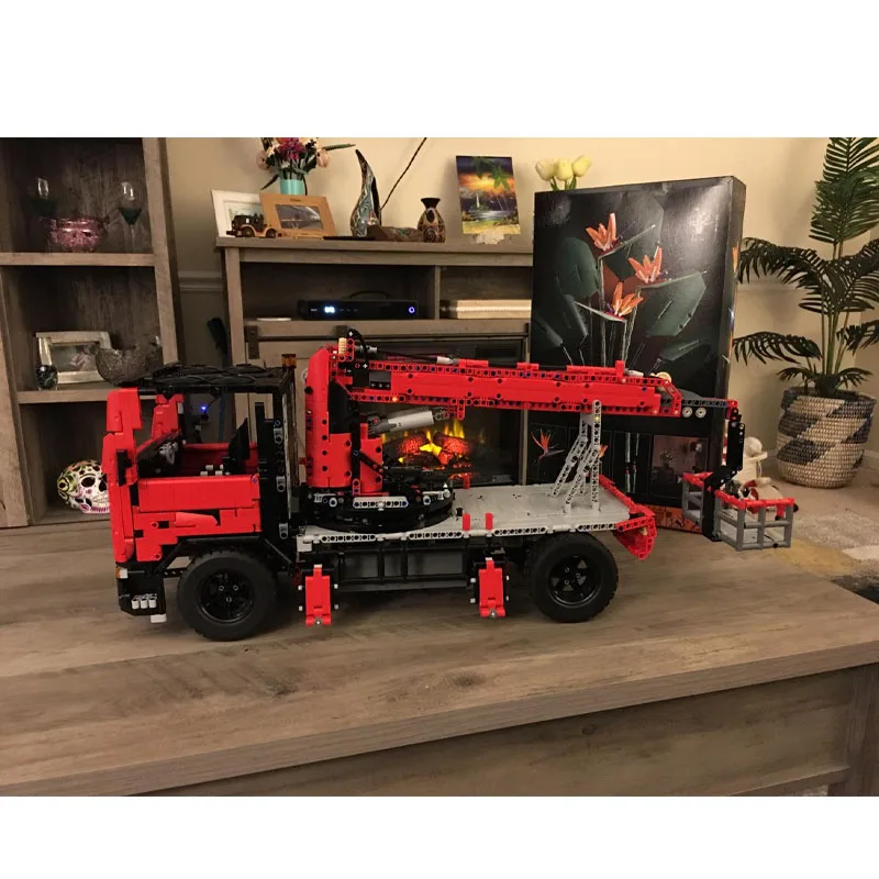 

MOC-99336 ковшовый грузовик, кран, строительные блоки, модель 4056, деталиMOC, креативные строительные блоки на день рождения для мальчиков, игрушки, подарки
