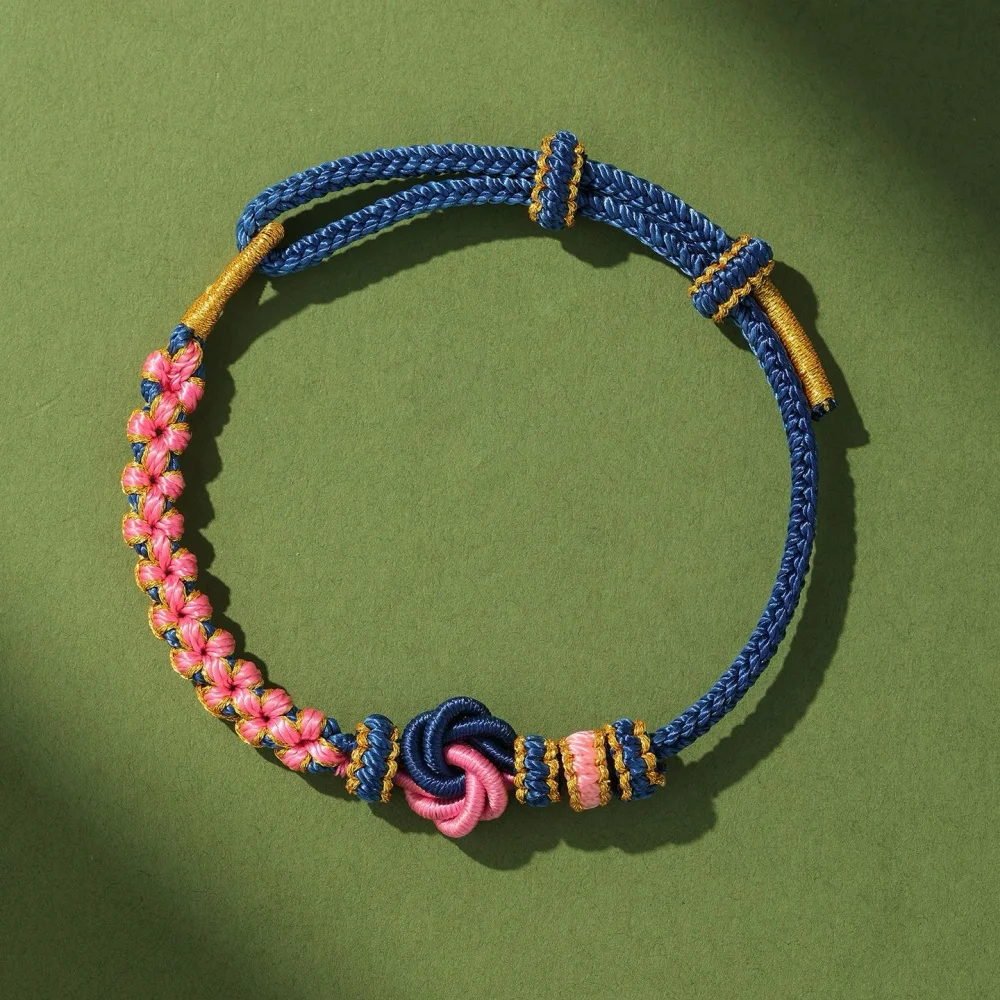 Böhmisches Geflochtenes Blumen-Seilketten-Armband Vintage Herren Handgemachter Schmuck Sommer Casual Damen Armband Accessoires – Detail 2