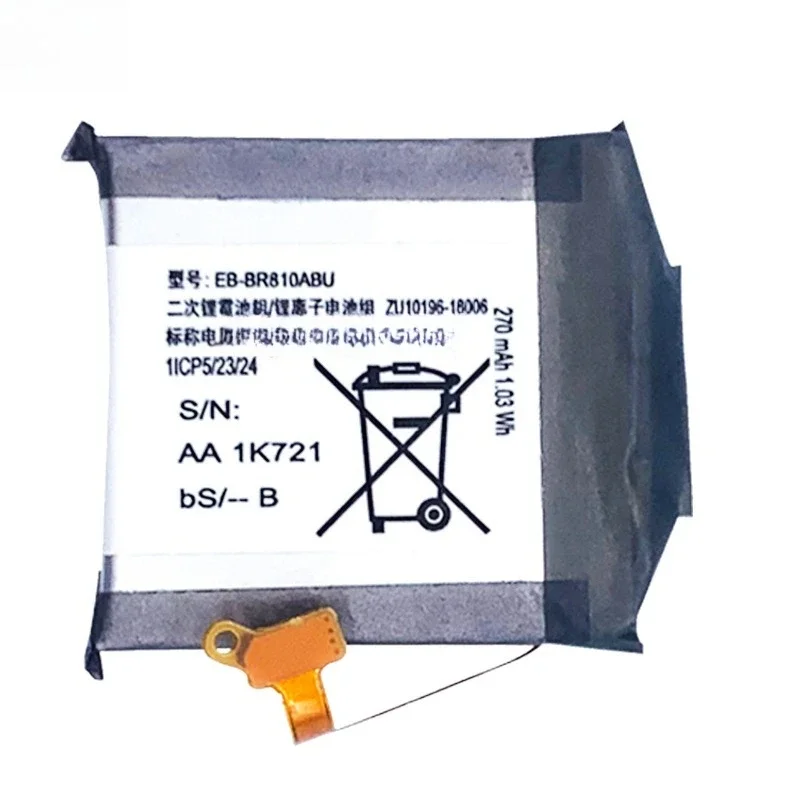 Nuevo EB-BR810ABU 3,85 V 270mAh baterías recargables para reloj inteligente Samsung Galaxy S4 42mm SM-R810 SM-R815 de alta calidad