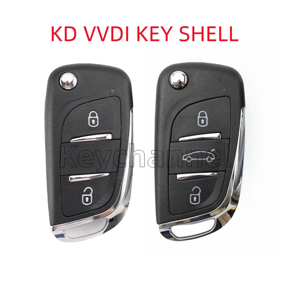 DS Tipo Shell chave do carro, caso remoto, VVDI KEYDIY, botão do KD B11 NB11 Xhorse XKDS00EN XNDS00EN XEDS01EN, 2 ou 3