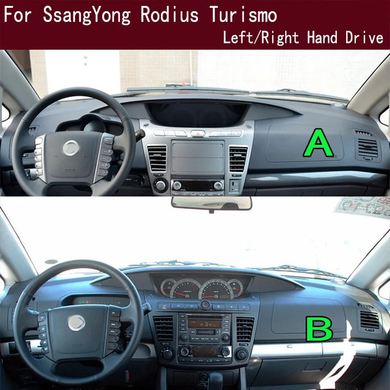 

For SsangYong Rodius Turismo Dashmat Anti-Slip Dash mat Dashboard Cover Instrument Panel Sunscreen Pad Ornaments