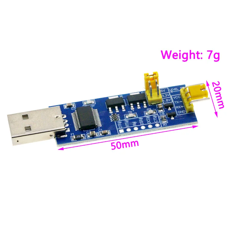 FT232RL serial port module USB to TTL serial port small board 5V 3.3V 1.8V level Download the burn line