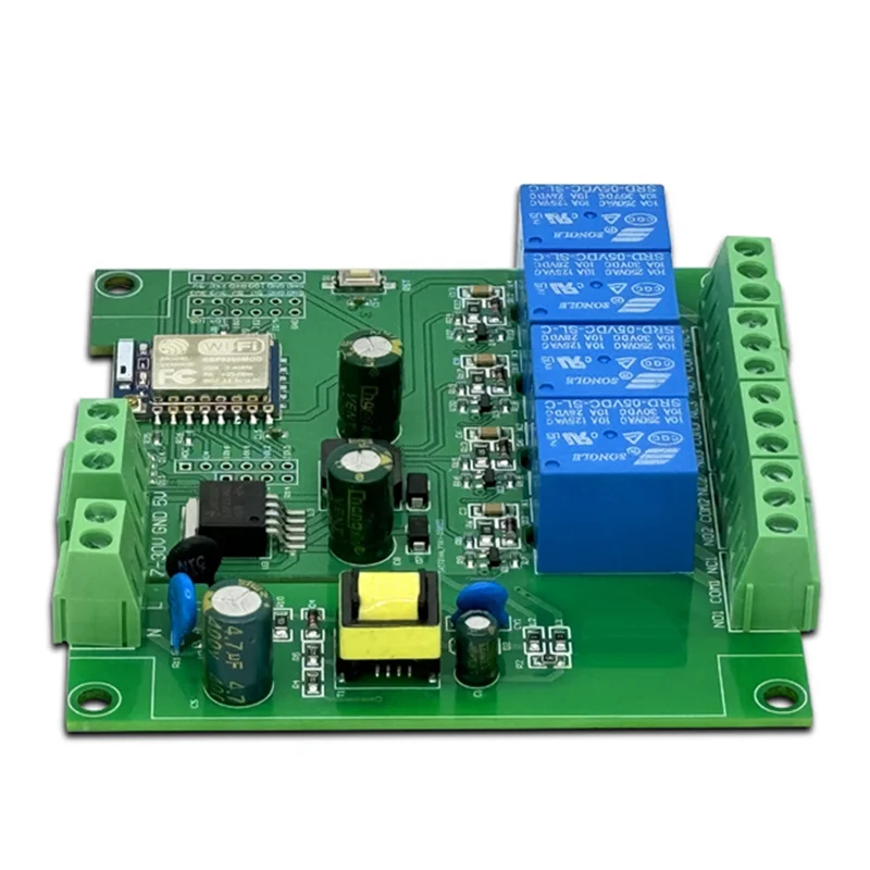 Module de relais A16R ESP-07, Module WIFI 4 voies, alimentation AC/DC, carte de développement ESP8266, Module de développement secondaire