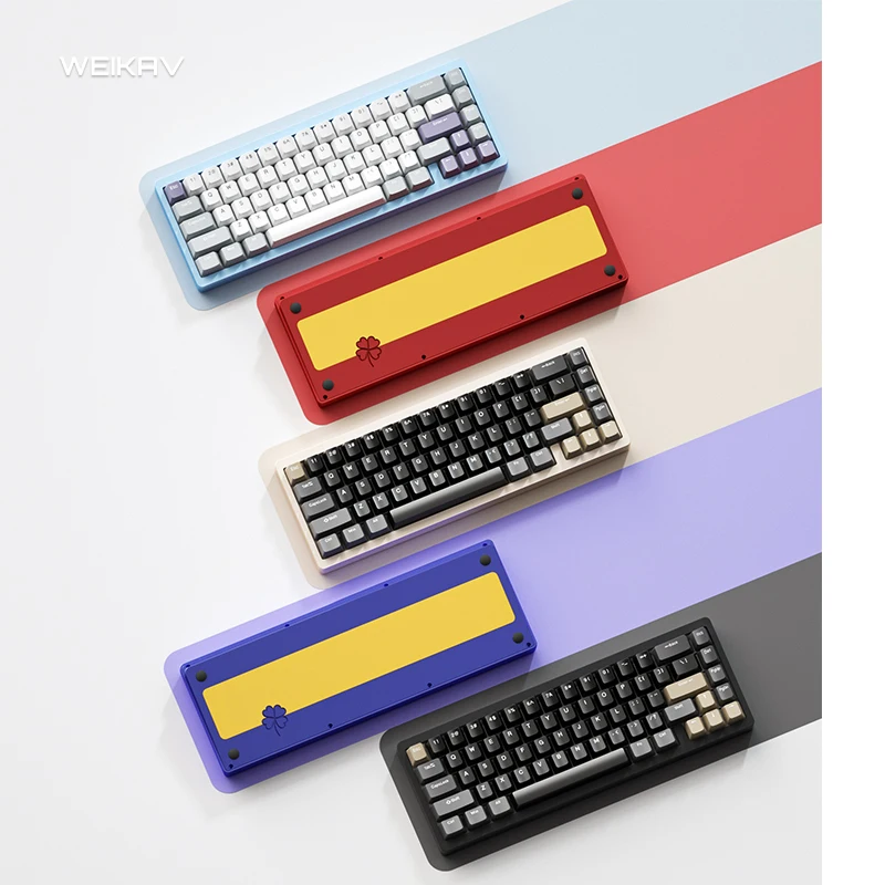 For Lucky65 Wireless Full Rgb Hot Swappable Mechanical Keyboard Kit With 3 Types Of 2.4g Wired Bluetooth Connections