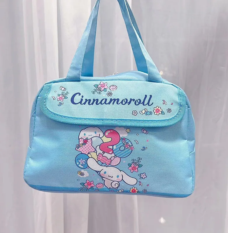 Sanrio Cinnamoroll Mymelody Kuromi Cartoon Oxford Cloth Lunch Bag a tenuta stagna Cooler Insulated Lunch Tote Bag Picnic Storage Bags