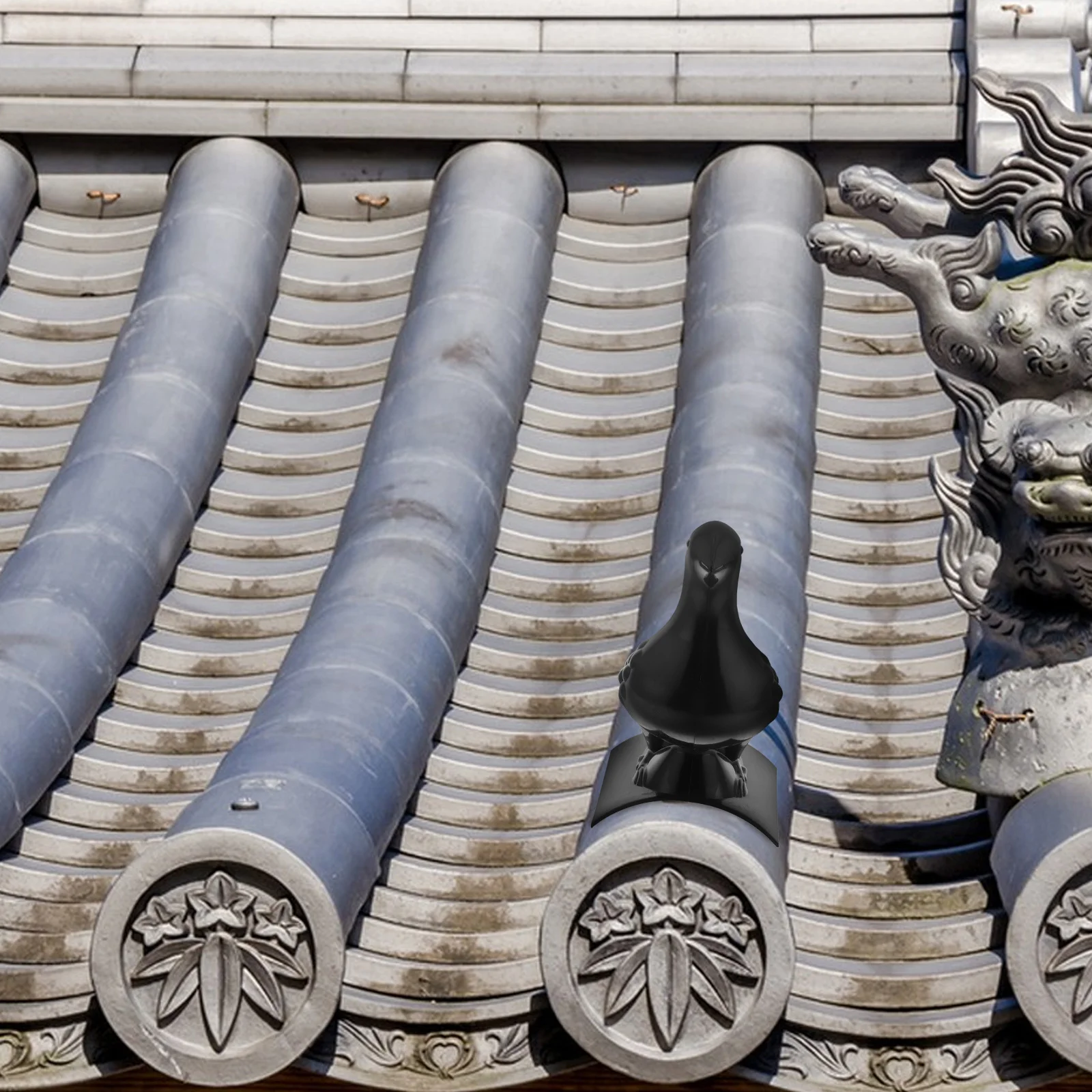 

Plastic Pigeon Traditional Peace Dove Housetop Decor Chinese Style Lightweight Roof Ornament Easy Installation Water Resistant