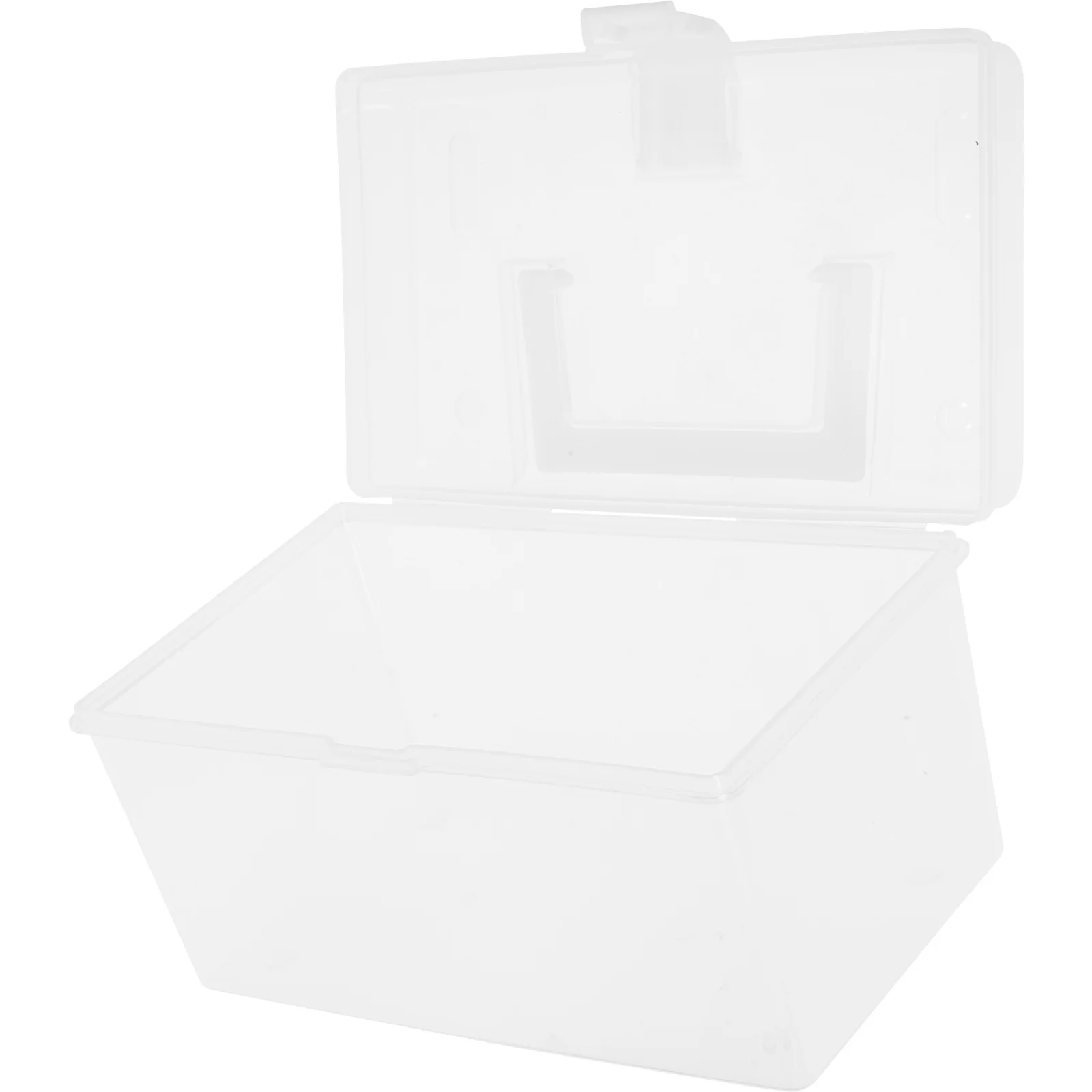 Portable Medicine Box Small Size White Plastic First Aid Storage Organizer Home Outdoor Emergency Kit Container