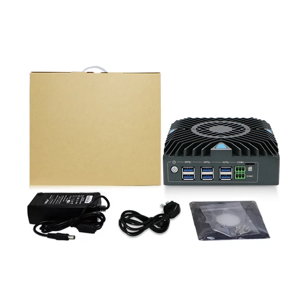 Partaker Fanless Mini PC 4 LAN Core I3 10110U I5 8260U I7 10810U TPM2.0 Firewall Router PFsense Industrial PC Computer Server