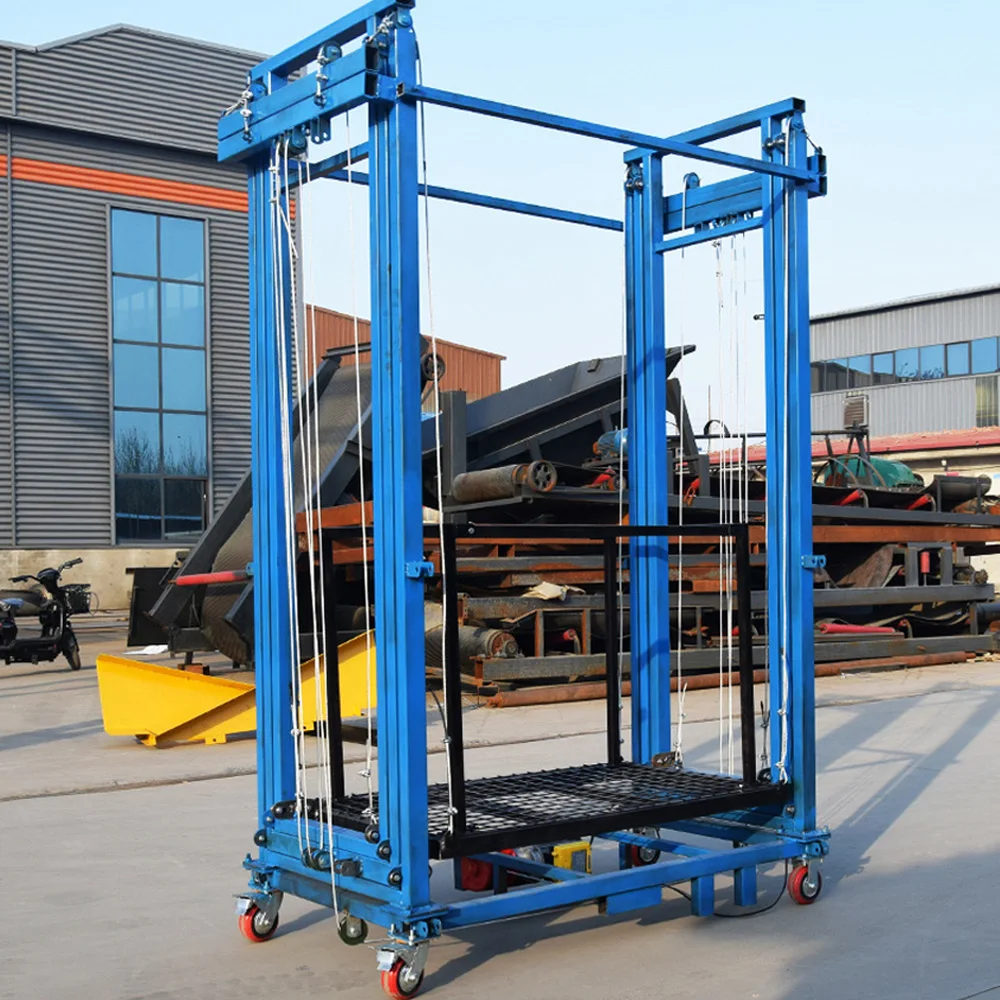 2-8 متر ارتفاع السقالات الكهربائية المتنقلة 500 كجم تحميل مع معدات التعامل مع جهاز التحكم عن بعد