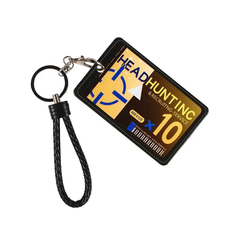 LLavero de juego para mujer, bolsos de Arknights, colgante de dibujos animados para hombre, tarjetero, llavero Unisex elegante, juegos de tarjetas de autobús, Llaveros de joyería de Metal