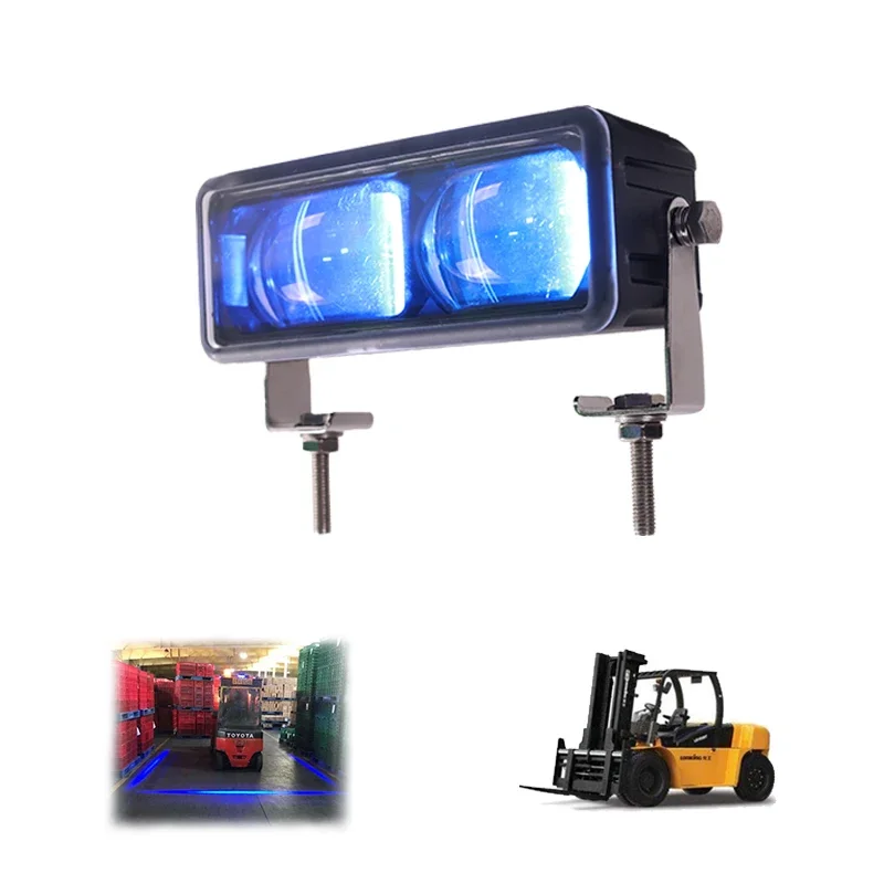 safety zone danger area blue warning  light forklift  red line  led forklift light