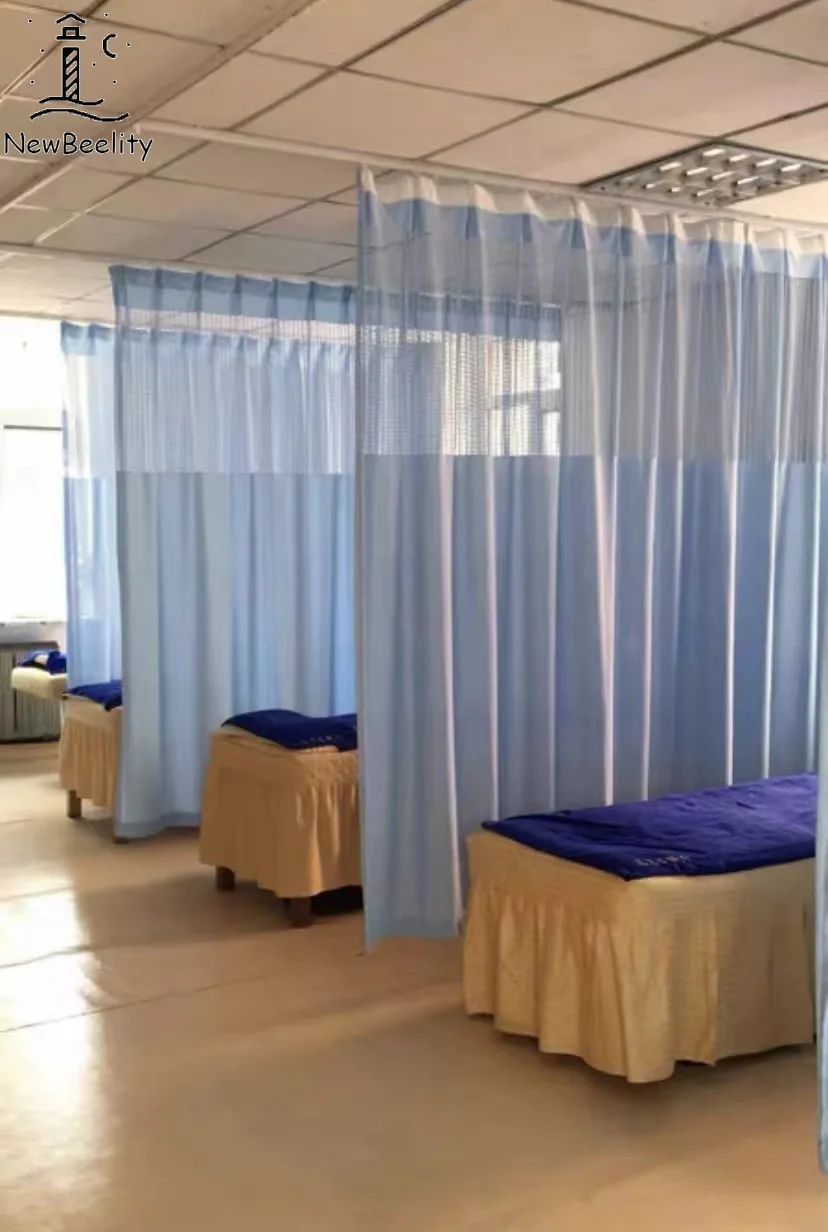 Medical Curtain Hospital Curtains Clinic Beauty Salon Partition Curtain Nursing Homes Health Centers Pull Track Curtains Custom