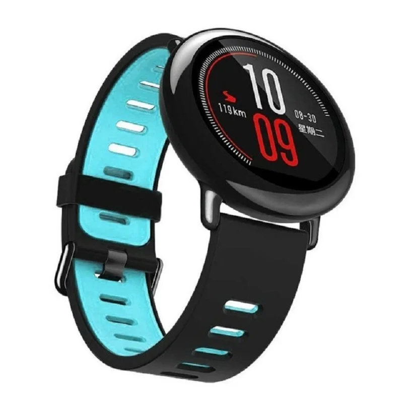 22mm Smart Watch Band For Xiaomi Huami Amazfit Stratos 2 2S Soft Silicone Wristband for Xiaomi Huami Amazfit PACe Bracelet Strap