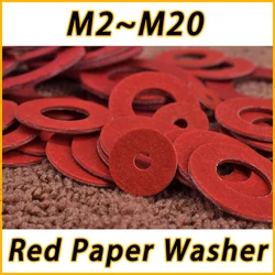 Red Steel Paper Washers Insulated Corrosion Resistance Heat Resistance Suitable For Electrical And Electronic Industries M2~M18