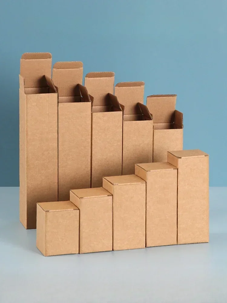 사각형 크래프트 종이 포장 상자, 3 층 주름지, 두꺼운 긴 스트립 소켓 상자, 우산 선물 팩 판지, 30 개