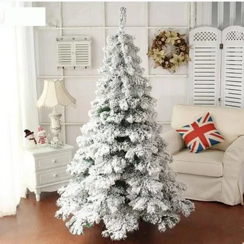 Artificial Christmas tree White Snowflake PVC flocking encrypted Christmas Tree 1.2M-2.1M Christmas Home Atmosphere Decoration