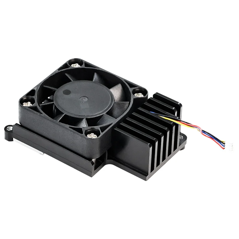 

Новый алюминиевый корпус для Raspberry Pi 5, активный кулер с самодельным дизайном, черный корпус с пассивным охлаждением и вентилятором ШИМ, радиаторы