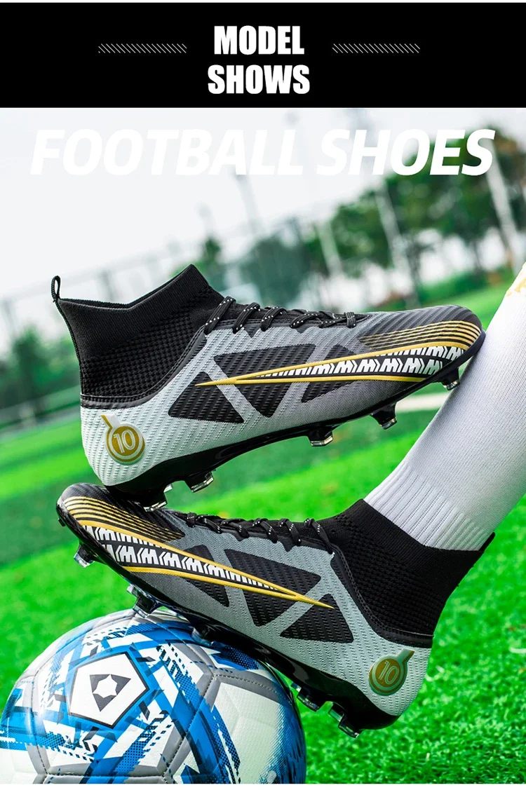 Herren Fußballschuhe Professionelle Original Widerstandsfähige Männer-Trainingsschuhe Atmungsaktive Hochwertige Fußballstiefel Rutschfeste Fußballschuhe – Detail 13