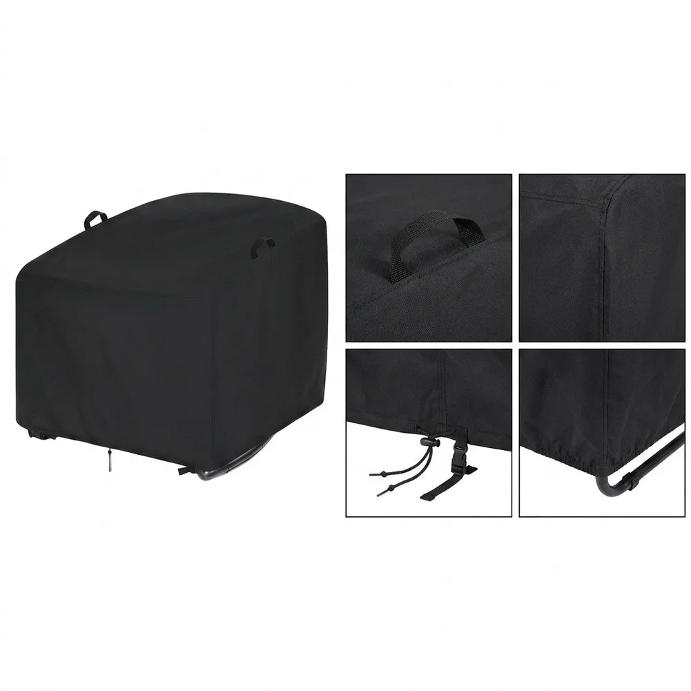 Wicker Lounge Cover Egg Rocking Chair Cover For Outdoor Garden Use Black Rain And Snow Shield 210D Oxford Fabric