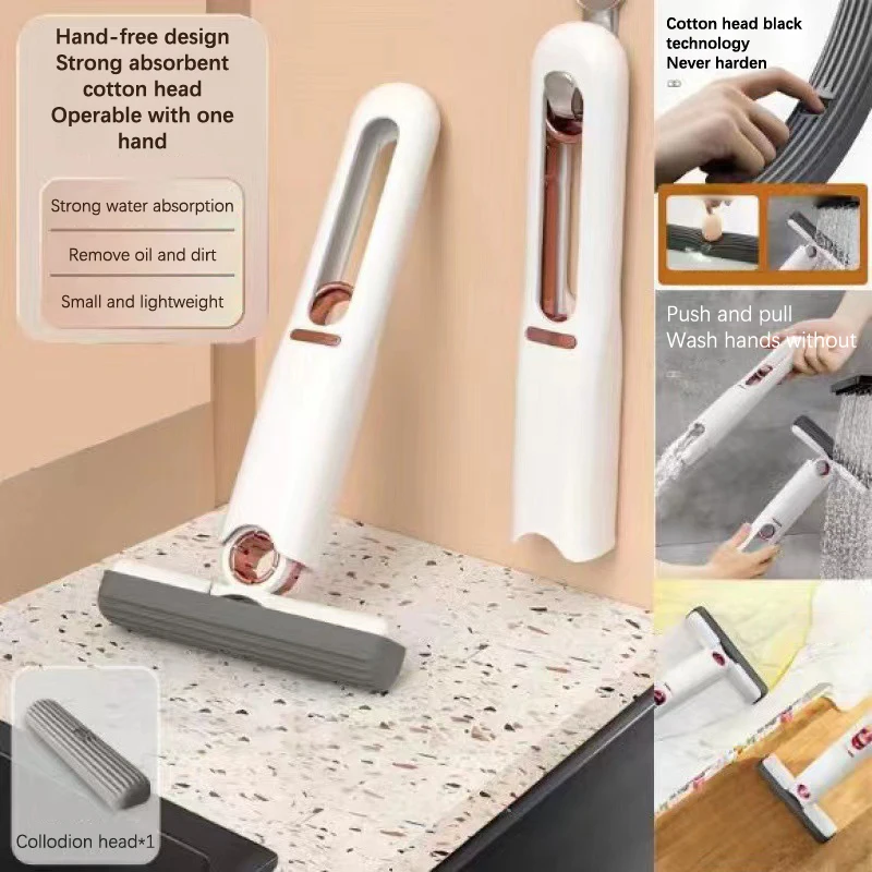 

Мини-Швабра для мытья окон, портативная самоотжимающаяся Швабра для мытья стекол и стекол, уборка за столом, автомобильная портативная уличная и домашняя уборка